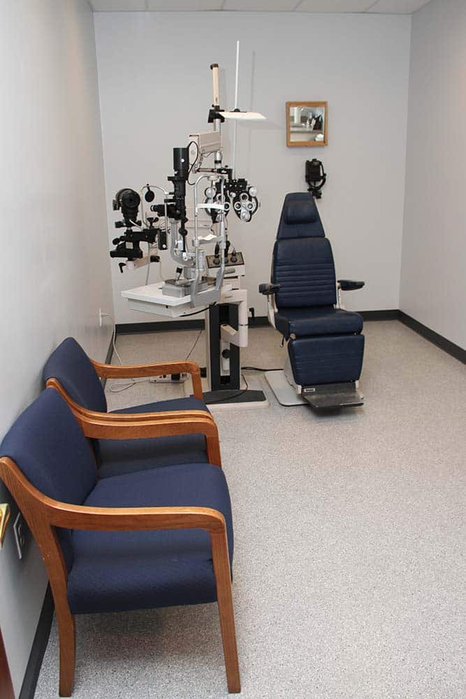 Photograph of an optometry office renovation completed by Integrity Development & Construction in West Springfield, MA.