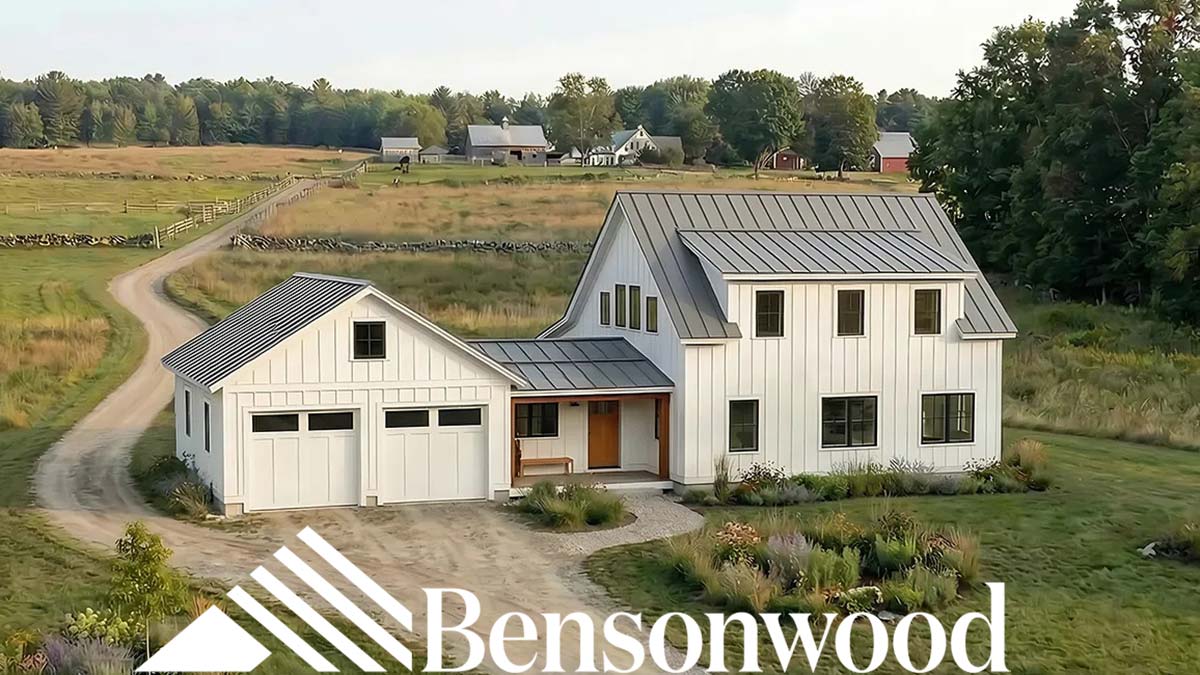Bensonwood modern farmhouse, an example of the high-performance homes Integrity builds as a Bensonwood partner